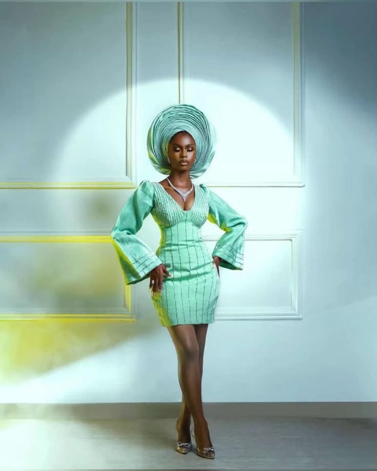 Olive Green Native Dashiki Set